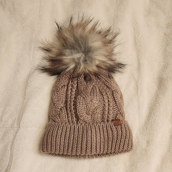 New beanie fleece inside tan - Picture 1 of 5